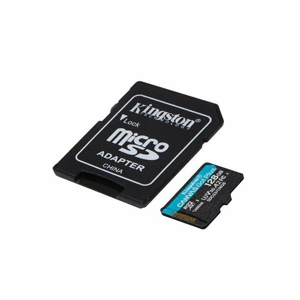 128GB microSDXC Kingston Canvas Go! Plus A2 U3 V30 170MB/s + adapter