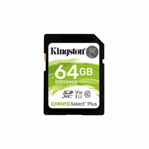 64GB SDXC Kingston Canvas Select Plus U1 V10 CL10 100MB/s