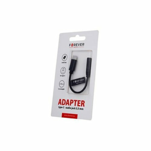 Adaptér Forever USB-C/Jack 3.5mm Čierny