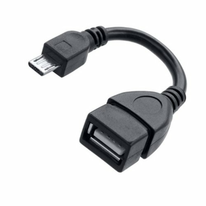 Adaptér OTG MicroUSB/USB Čierny