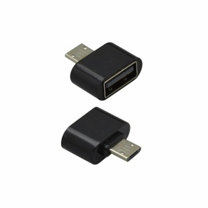 Adaptér OTG MicroUSB/USB Čierny
