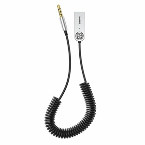 Adaptér/kábel Baseus AUX/USB Strieborný