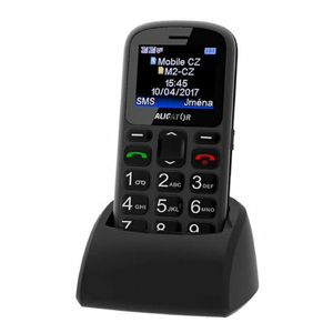 Aligator A321 Senior Dual SIM, Šedo-čierny - porušené balenie