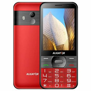 Aligator A900 GPS Senior Dual SIM, Červený + stolná nabijačka - porušené balenie