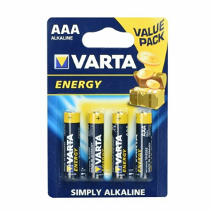 Alkalické batérie Varta R3 (AAA) 4ks High Energy