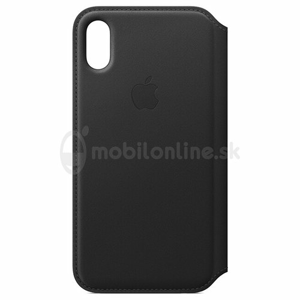 Apple iPhone X Leather Folio - Black MQRV2ZM/A