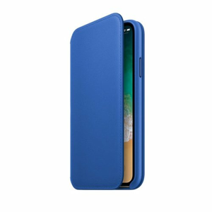 Apple iPhone X Leather Folio - Electric Blue MRGE2ZM/A