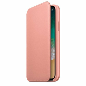 Apple iPhone X Leather Folio - Soft Pink MRGF2ZM/A