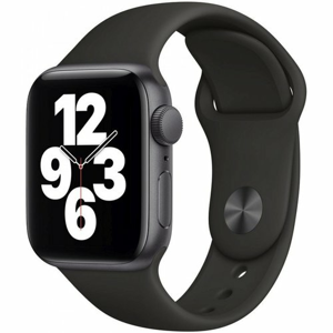 Apple Watch SE 40mm Space Gray s Čiernym Náramkom