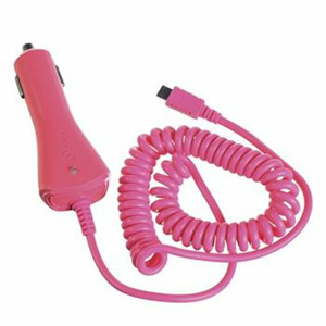 Autonabíjačka CELLY CL s MicroUSB káblom 1A Ružová (EU Blister)