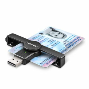 AXAGON CRE-SMP1A, USB-A PocketReader čtečka kontaktních karet Smart card (eObčanka)