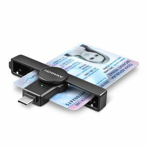 AXAGON CRE-SMP1C, USB-C PocketReader čtečka kontaktních karet Smart card (eObčanka)