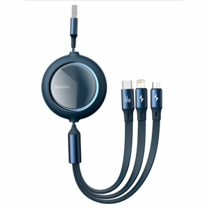 Baseus CAMLC-MJ03 Bright Mirror Kabel 3v1 66W 1.2m Blue