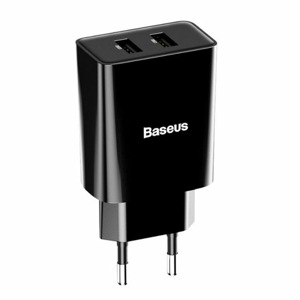 Baseus CCFS-R01 Speed Mini Nabíječka 2xUSB 10.5W Black