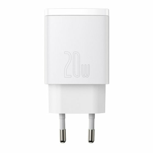 Baseus CCXJ-B02 Compact Quick Charger USB/USB-C 20W White