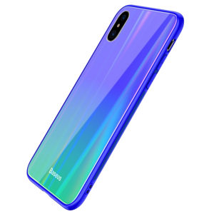 BASEUS 11572
BASEUS LASER obal Apple iPhone X / XS modrý / zelený