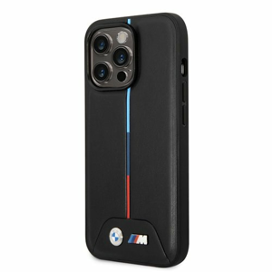 BMW M Tricolor Stripe Zadní Kryt pro iPhone 14 Pro Black