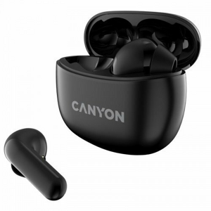 Canyon TWS-5, True Wireless slúchadlá v klasickom dizajne, čierne