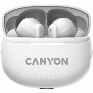 Canyon TWS-8, True Wireless slúchadlá v klasickom dizajne, biele