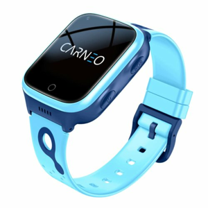 CARNEO GuardKid+ 4G Platinum, Modré - Smart detske hodinky s GPS a 4G