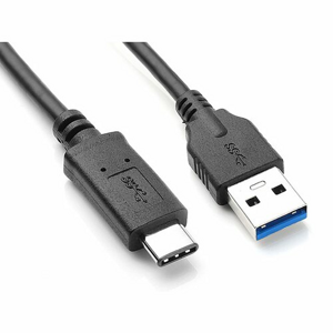 CNS USB 3.0 kábel, Super-speed 5Gbps, 9pin, A/male - C/male, 0,5m, čierny