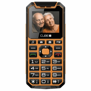 CUBE1 S400 Senior Dual SIM, Oranžový