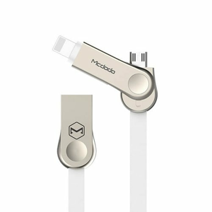 Dátový kábel Mcdodo Lightning/MicroUSB 1.2m Biely