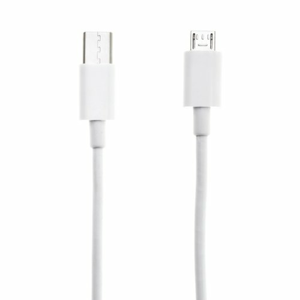 Dátový kábel MicroUSB/Type-C 1m Biely