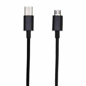 Dátový kábel MicroUSB/Type-C 1m Čierny