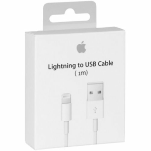 Dátový kábel Original iPhone 5 MD818 Lightning 1m Biely (EU Blister)
