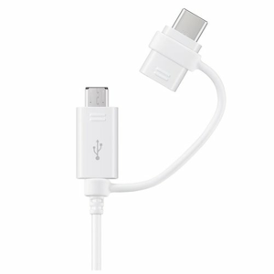 Dátový kábel Samsung EP-DG930DWE Type-C/MicroUSB 1.5m Biely (EU Blister)