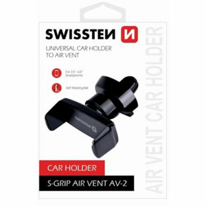 Držiak do ventilačnej mriežky Swissten S-GRIP AV-2 Čierny