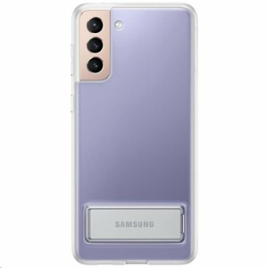 EF-JG996CTE Samsung Clear Standing Kryt pro Galaxy S21+ Transparent (porušené balenie)