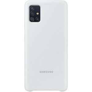 EF-PA715TSE Samsung Silikonový Kryt pro Galaxy A71 Silver