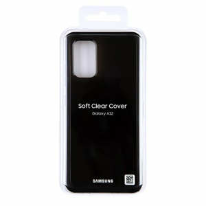 EF-QA325TBE Samsung Soft Clear Kryt pro Galaxy A32 LTE Black