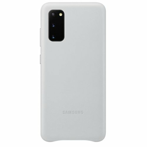 EF-VG980LSE Samsung Kožený Kryt pro Galaxy S20 G980 Silver (EU Blister)