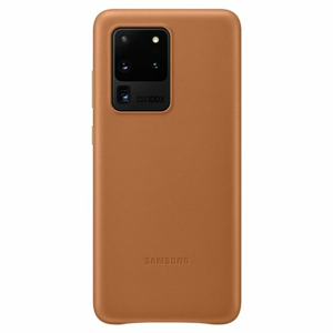 EF-VG988LAE Samsung Kožený Kryt pro Galaxy S20 Ultra G988 Brown (EU Blister)