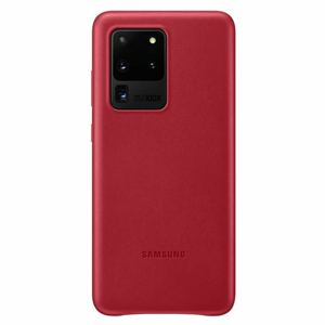 EF-VG988LRE Samsung Kožený Kryt pro Galaxy S20 Ultra G988 Red (EU Blister)