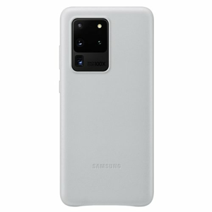 EF-VG988LSE Samsung Kožený Kryt pro Galaxy S20 Ultra G988 Silver (EU Blister)