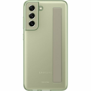 EF-XG990CME Samsung Clear Strap Kryt pro Galaxy S21 FE Olive Green (Porušené balenie)