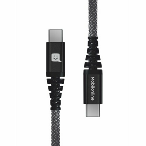 EKO KÁBEL Kevlar USB-C/ USB-C 0,3 M 60W Antracit