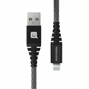 EKO KÁBEL Kevlar USB/ Lightning 0,3 M 60W Antracit