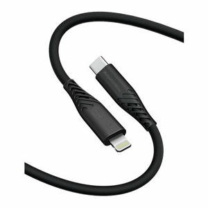 EKO KÁBEL Silikon USB-C/ Lightning 1,2 M 60W Čierna