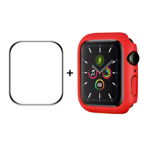 ENKAY 35664
ENKAY Plastový kryt s tvrdeným sklom pre Apple Watch 7 45mm červený
