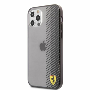 FEHCP12LUYEK Ferrari On Track Gradient Kryt pro iPhone 12 Pro Max 6.7 Black