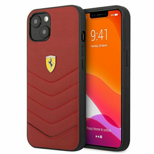Ferrari case for iPhone 13 6,1" FEHCP13MRQUR czerwona hard case Off Track Quilted