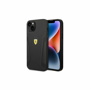 Ferrari case for iPhone 14 Pro Max 6,7" FEHCP14XRBUK black HC Leather Stamp Sides