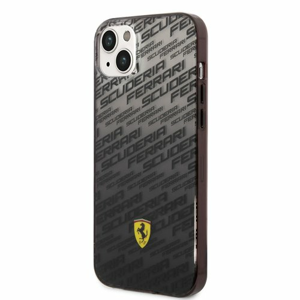 Ferrari Gradient Allover Zadní Kryt pro iPhone 14 Black