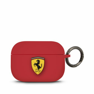Ferrari Silikónové puzdro pre AirPods PRO FEACAPSILGLRE Červené