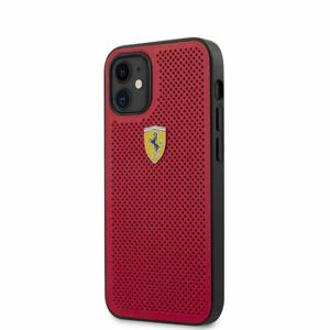 FESPEHCP12SRE Ferrari On Track Perforated Zadní Kryt pro iPhone 12 mini 5.4 Red